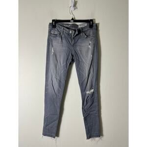 AG Super Skinny Ankle Legging Gray Denim Sz 25R